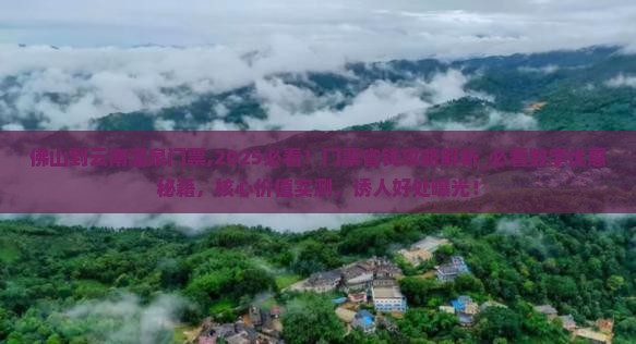 佛山到云南温泉门票