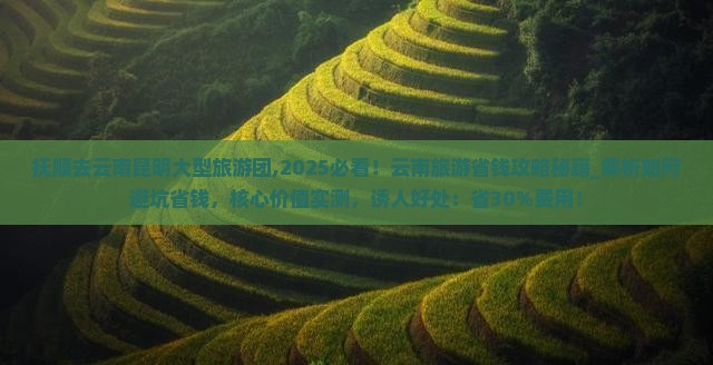 抚顺去云南昆明大型旅游团