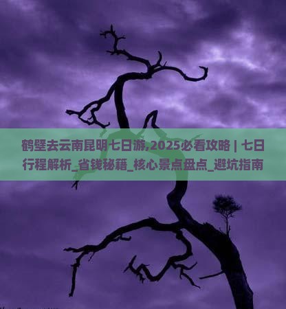鹤壁去云南昆明七日游
