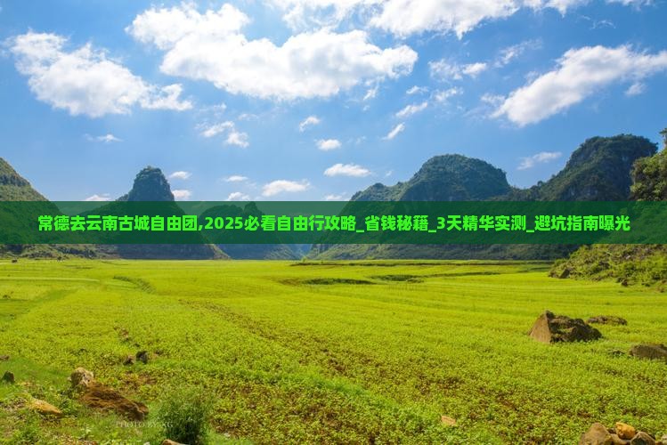 常德去云南古城自由团