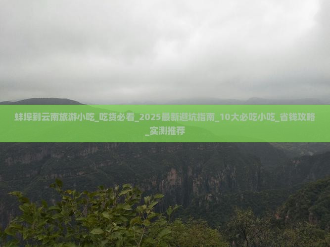 蚌埠到云南旅游小吃