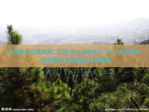 秦皇岛到云南洱海二日游