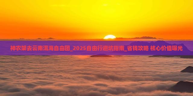 神农架去云南洱海自由团