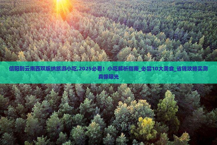 信阳到云南西双版纳旅游小吃