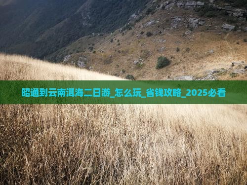 昭通到云南洱海二日游