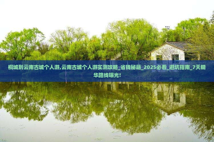 桐城到云南古城个人游
