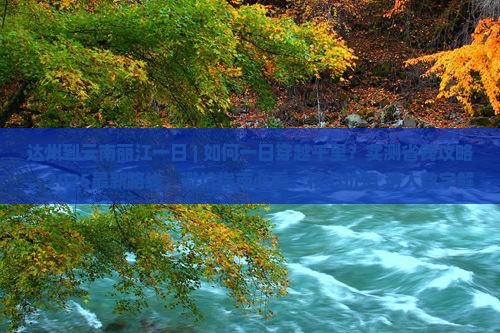 达州到云南丽江一日