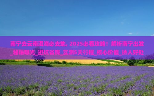南宁去云南洱海必去地 南宁去云南洱海必去地