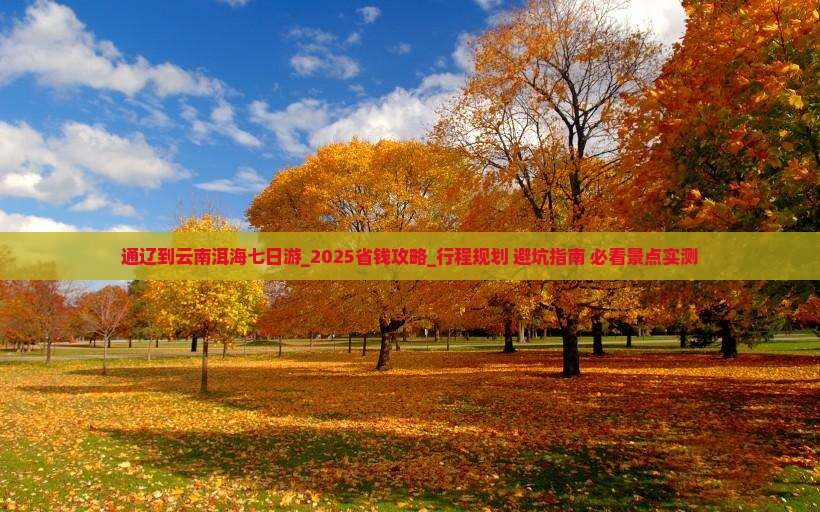 通辽到云南洱海七日游