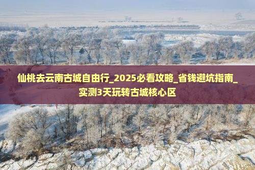 仙桃去云南古城自由行 仙桃去云南古城自由行