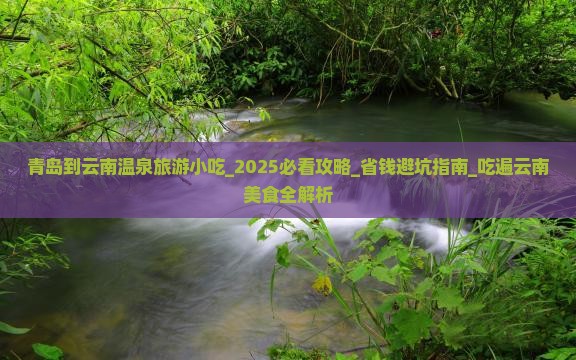 青岛到云南温泉旅游小吃