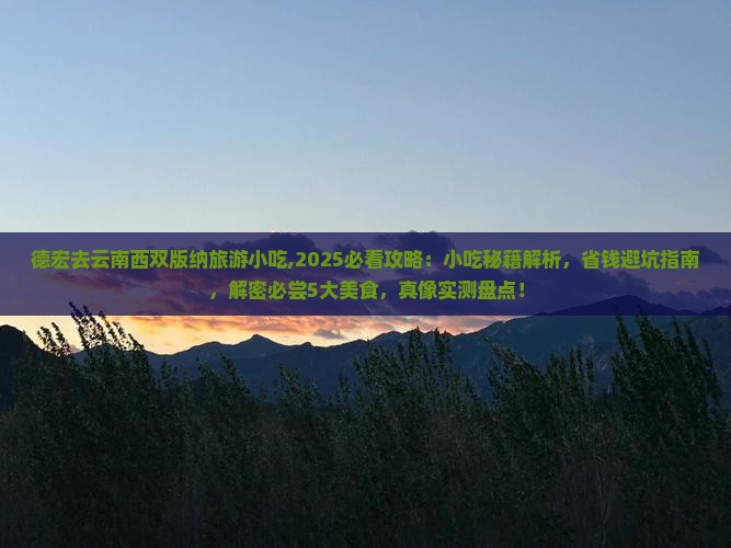 德宏去云南西双版纳旅游小吃