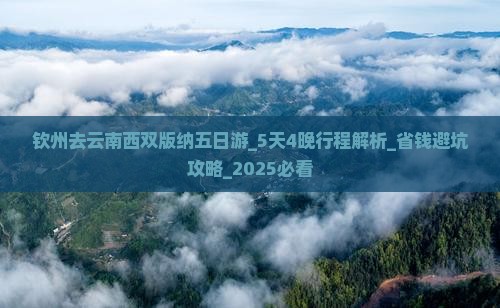 钦州去云南西双版纳五日游 钦州去云南西双版纳五日游