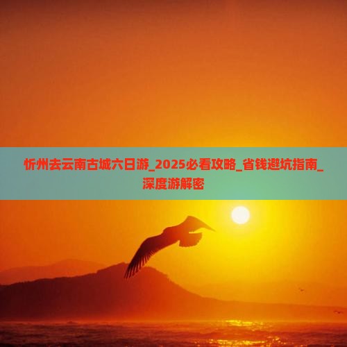 忻州去云南古城六日游 忻州去云南古城六日游
