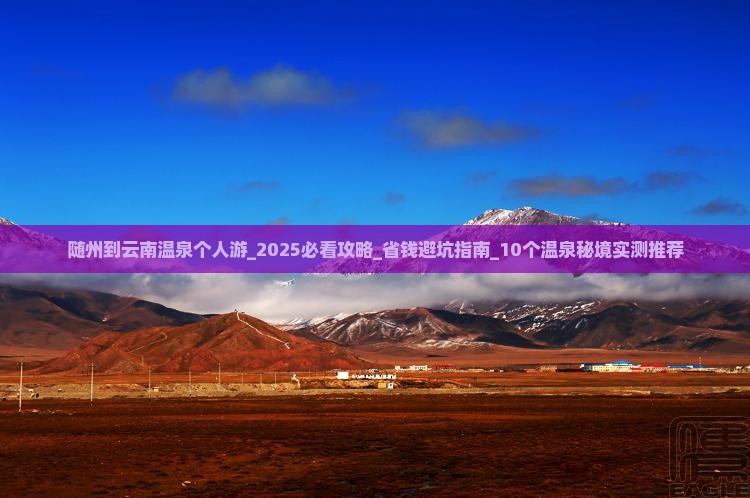 随州到云南温泉个人游