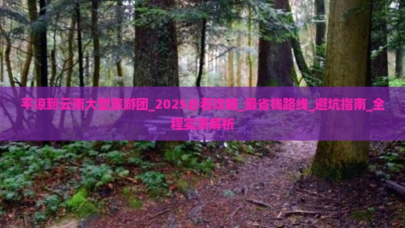 平凉到云南大型旅游团