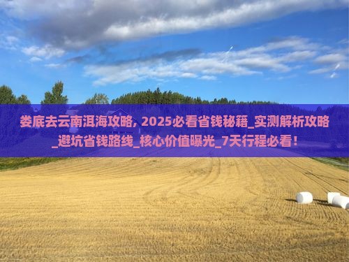 娄底去云南洱海攻略 娄底去云南洱海攻略