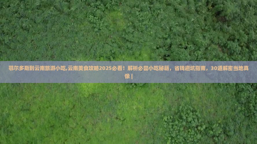 鄂尔多斯到云南旅游小吃