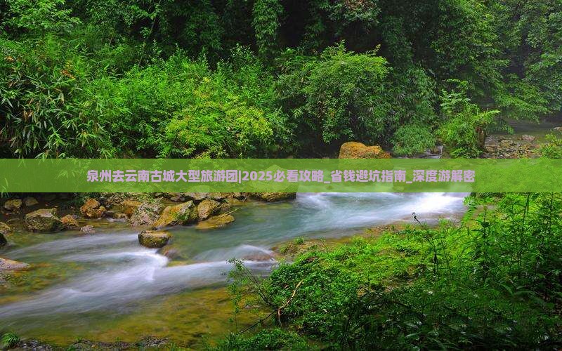 泉州去云南古城大型旅游团