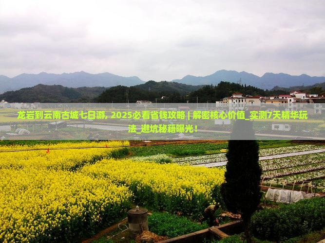 龙岩到云南古城七日游